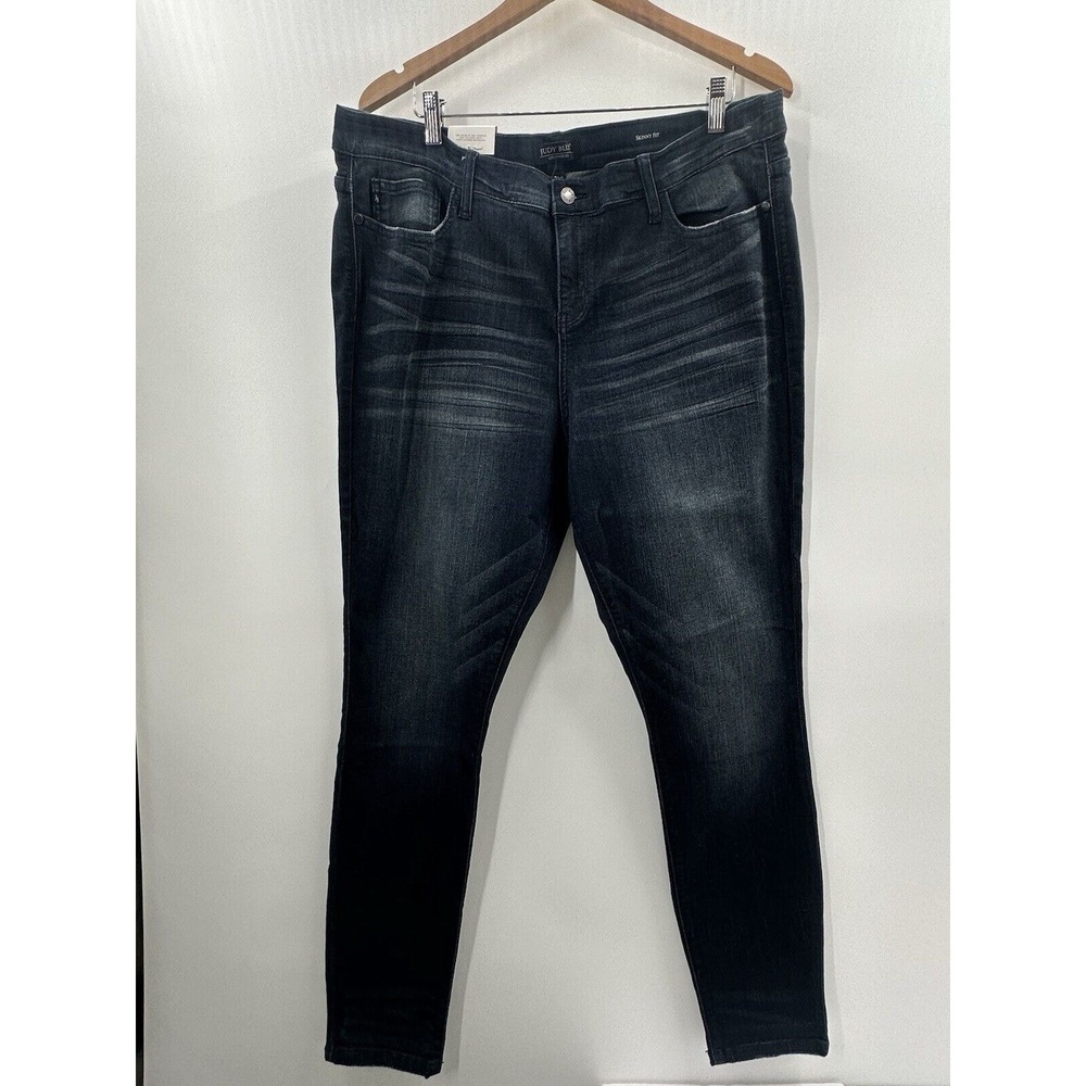 Judy Blue Jeans Women's 3XL Skinny Fit Dark Wash Stretch Denim JB8248SSDK